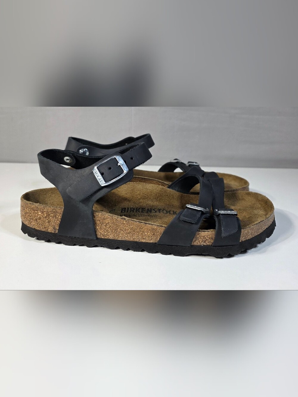 Birkenstock Kumba style in Black Oiled Nubuck Leather Size US 9-9.5 EU 40